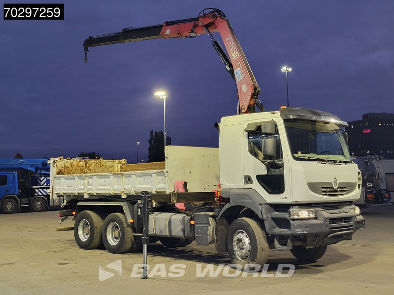 Renault Kerax 370 Kerax 6X4 Fassi F150AXS.22 Crane 10m3 2-side tipper Big-Axle Steelsuspension Manual - Camion benne, Camion grue: photos 3 Renault Kerax 370 Kerax 6X4 Fassi F150AXS.22 Crane 10m3 2-side tipper Big-Axle Steelsuspension Manual - Camion benne, Camion grue: photos 3