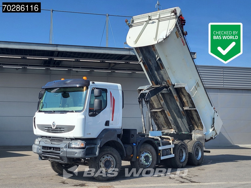 Renault Kerax 430 8X4 16m3 tipper Retarder Big-Axle steel suspension automatic Euro 5 - Camion benne: photos 1 Renault Kerax 430 8X4 16m3 tipper Retarder Big-Axle steel suspension automatic Euro 5 - Camion benne: photos 1