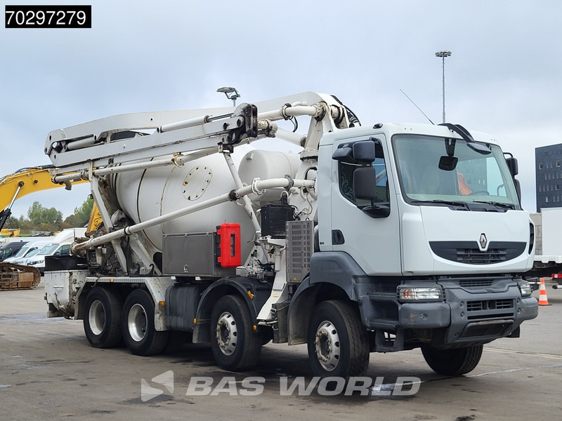 Camion malaxeur Renault Kerax 8X4 Mecbo M3-23/100-BZ Pomp+Mixer Big-Axle Steelsuspension Euro 5: photos 8 Camion malaxeur Renault Kerax 8X4 Mecbo M3-23/100-BZ Pomp+Mixer Big-Axle Steelsuspension Euro 5: photos 8