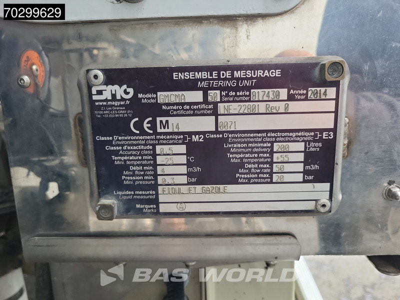 Camion citerne pour transport de carburant Renault Premium 340 6X2 18540 Liter Fuel tanker Retarder ADR Manual Euro 5: photos 12 Camion citerne pour transport de carburant Renault Premium 340 6X2 18540 Liter Fuel tanker Retarder ADR Manual Euro 5: photos 12