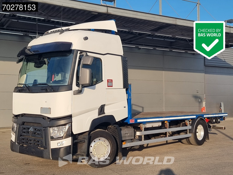 Renault T 460 4X2 19tonner Automatic Hartholz-Boden Standklima Euro 6 - Camion plateau: photos 1 Renault T 460 4X2 19tonner Automatic Hartholz-Boden Standklima Euro 6 - Camion plateau: photos 1