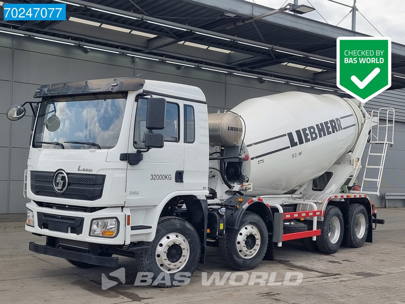SHACMAN L3000 8X4 NEW 8m3 Liebherr Mixer Big Axle Steel suspension - Camion malaxeur: photos 1 SHACMAN L3000 8X4 NEW 8m3 Liebherr Mixer Big Axle Steel suspension - Camion malaxeur: photos 1