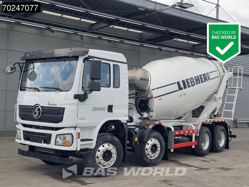 SHACMAN L3000 8X4 NEW 8m3 Liebherr Mixer Big Axle Steel suspension - Camion malaxeur: photos 1 SHACMAN L3000 8X4 NEW 8m3 Liebherr Mixer Big Axle Steel suspension - Camion malaxeur: photos 1