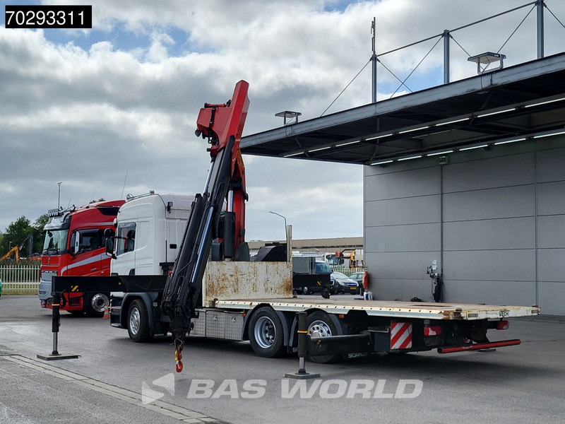 Camion plateau, Camion grue Scania G410 6X2 Combi Palfinger 53002 SH Kran Crane Lift+steering ACC Navi Euro 6: photos 10