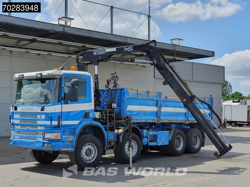 Scania G420 8X4 15m3 tipper Hiab 144 Crane Steelsuspension Manual Big-Axle Euro 3 - Camion benne, Camion grue: photos 5 Scania G420 8X4 15m3 tipper Hiab 144 Crane Steelsuspension Manual Big-Axle Euro 3 - Camion benne, Camion grue: photos 5
