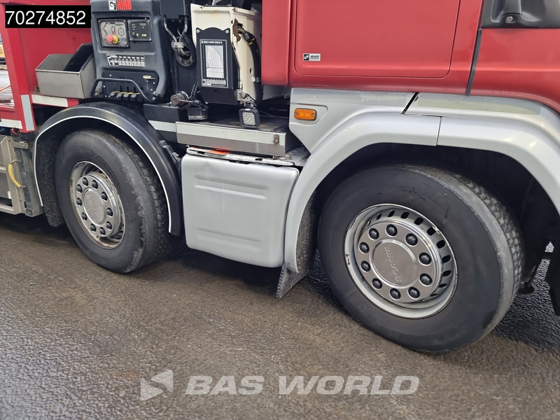 Camion plateau, Camion grue Scania G450 8X2 NL-Truck Hiab X-HIPRO 1058EP-6 Kran Front stab Retarder Euro 6: photos 17