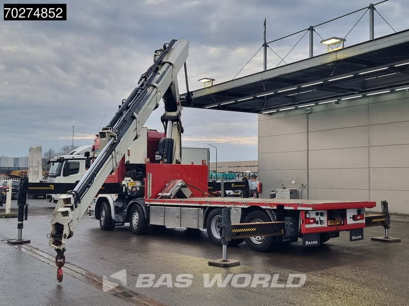 Camion plateau, Camion grue Scania G450 8X2 NL-Truck Hiab X-HIPRO 1058EP-6 Kran Front stab Retarder Euro 6: photos 6
