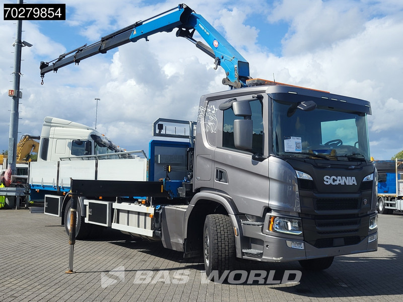 Scania P280 4X2 HMF 1420K-RC Kran Crane Automatic Euro 6 - Camion plateau, Camion grue: photos 3 Scania P280 4X2 HMF 1420K-RC Kran Crane Automatic Euro 6 - Camion plateau, Camion grue: photos 3