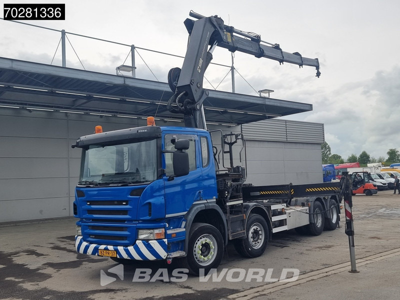 Scania P420 8X2 NL-Truck Hiab 377EP-4 Hipro Kran + Transcom TRC28S Euro 5 - Camion ampliroll, Camion grue: photos 5 Scania P420 8X2 NL-Truck Hiab 377EP-4 Hipro Kran + Transcom TRC28S Euro 5 - Camion ampliroll, Camion grue: photos 5