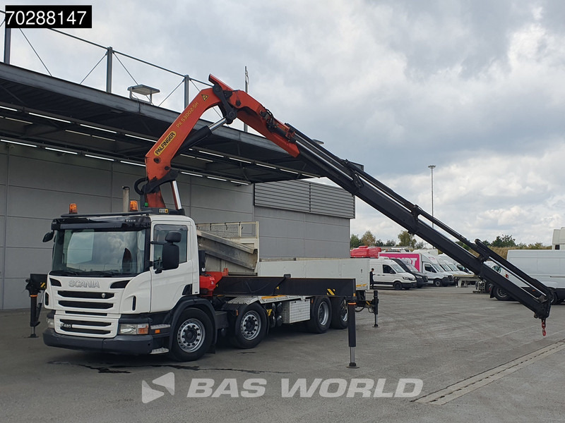 Scania P420 8X4 Palfinger PK 53002-SH Crane Lift+steering Manual Big-Axle Euro 5 - Camion plateau, Camion grue: photos 5 Scania P420 8X4 Palfinger PK 53002-SH Crane Lift+steering Manual Big-Axle Euro 5 - Camion plateau, Camion grue: photos 5