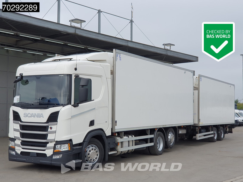 Scania R410 6X2 Carrier Supra 1250 MT Retarder Lamberet Liftachse ACC Euro 6 - Camion frigorifique: photos 1 Scania R410 6X2 Carrier Supra 1250 MT Retarder Lamberet Liftachse ACC Euro 6 - Camion frigorifique: photos 1