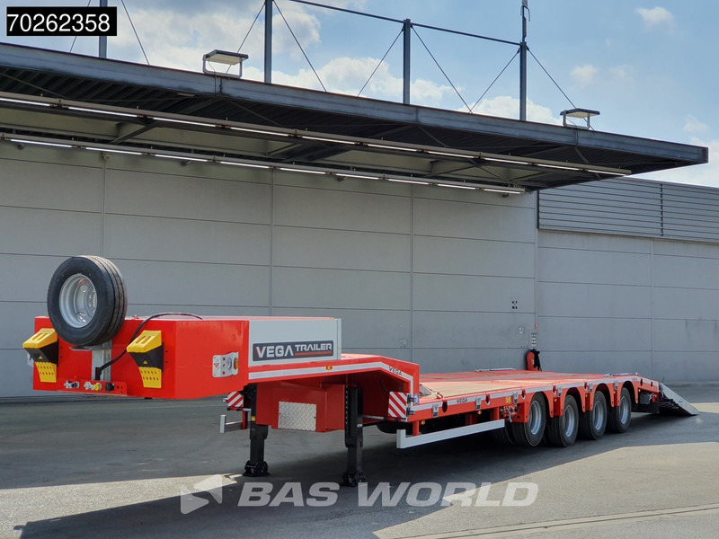 Semi-remorque surbaissé neuf Vega STANDARD LOWBED 2 axles Lift + 2xLenkachse Hydraulic Ramps: photos 8
