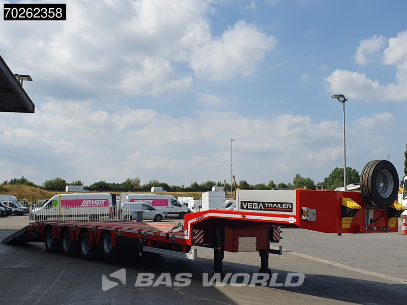 Semi-remorque surbaissé neuf Vega STANDARD LOWBED 2 axles Lift + 2xLenkachse Hydraulic Ramps: photos 10