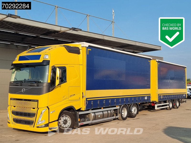 Volvo FH 460 6X2 LNG JUMBO LKW ACC Navi Standklima Liftachse Euro 6 - Camion à rideaux coulissants: photos 1 Volvo FH 460 6X2 LNG JUMBO LKW ACC Navi Standklima Liftachse Euro 6 - Camion à rideaux coulissants: photos 1