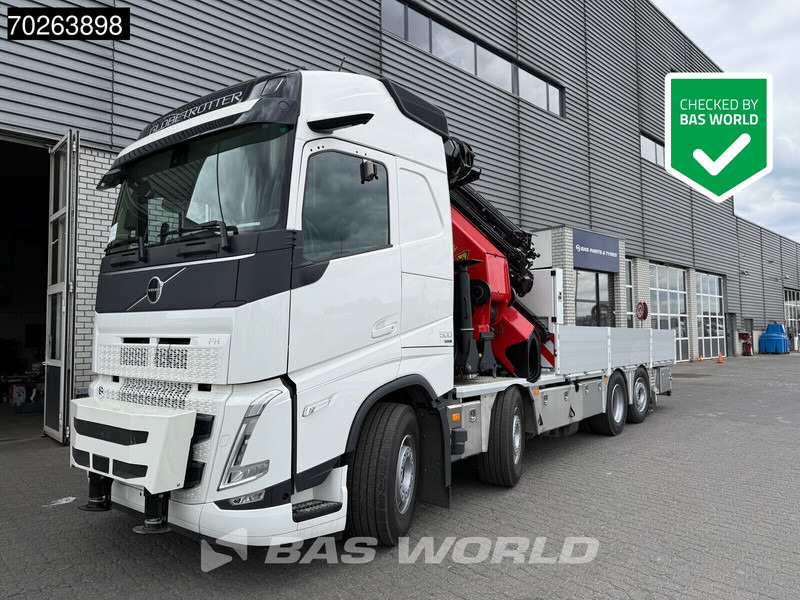 Volvo FH 500 8X2 NEW! Palfinger PK92002 SH Crane Jib Winch VEB+ EUro 6 - Camion plateau, Camion grue: photos 1 Volvo FH 500 8X2 NEW! Palfinger PK92002 SH Crane Jib Winch VEB+ EUro 6 - Camion plateau, Camion grue: photos 1