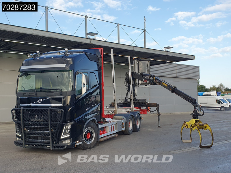Camion grumier, Camion grue Volvo FH16 750 FH16 6X4 HIAB E96S 79 wood crane Retarder Dynamic-Steering Big-Axle Euro 6: photos 5