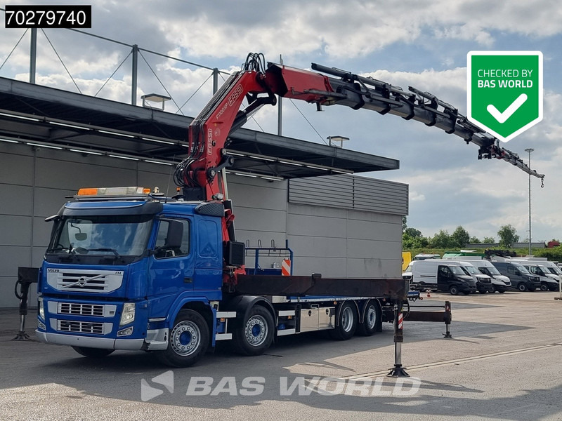 Volvo FM 450 8X2 FASSI 100 Ton/Meter Crane Kran 7 + 6 Jib Lift+steering Axle Euro 5 - Camion plateau, Camion grue: photos 1 Volvo FM 450 8X2 FASSI 100 Ton/Meter Crane Kran 7 + 6 Jib Lift+steering Axle Euro 5 - Camion plateau, Camion grue: photos 1