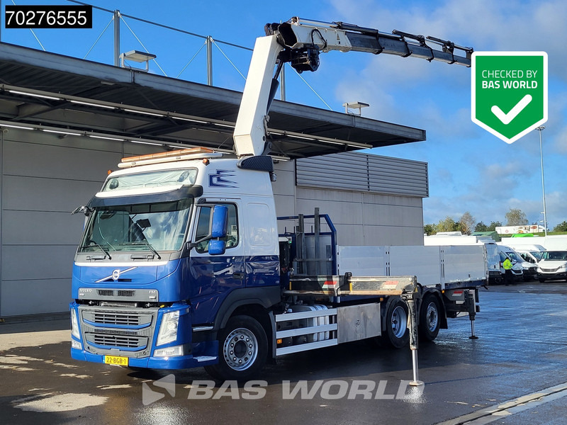 Volvo FM 500 FM 6X2 NL-Truck HMF 3220-K7 Kran Crane Winch Lift+Steering-Axle Euro 6 - Camion plateau, Camion grue: photos 1 Volvo FM 500 FM 6X2 NL-Truck HMF 3220-K7 Kran Crane Winch Lift+Steering-Axle Euro 6 - Camion plateau, Camion grue: photos 1