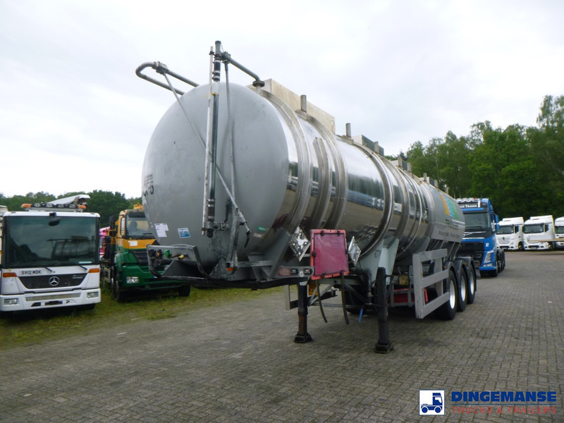 Clayton Chemical tank inox 30 m3 / 1 comp - Semi-remorque citerne: photos 1 Clayton Chemical tank inox 30 m3 / 1 comp - Semi-remorque citerne: photos 1