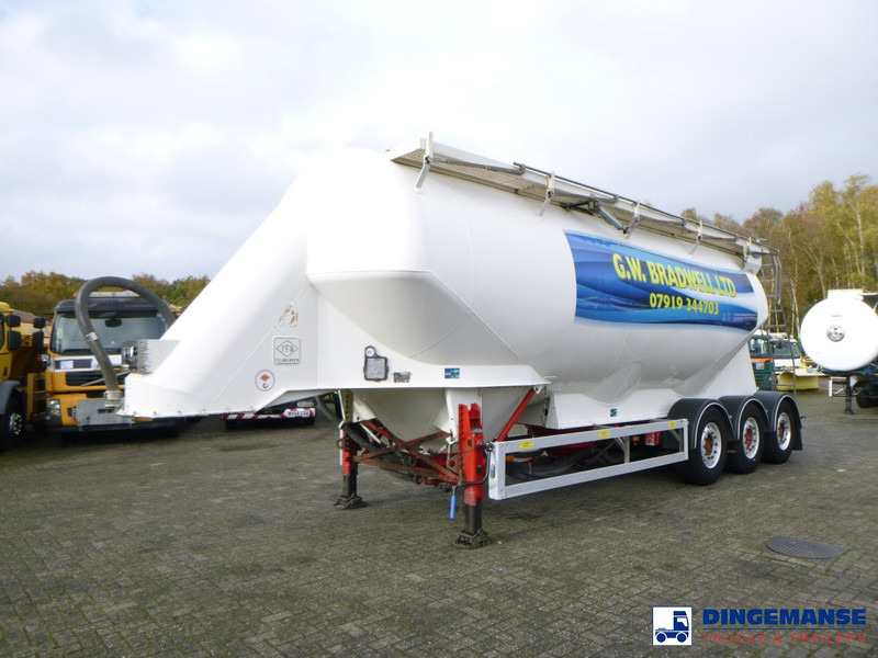 Feldbinder Powder tank alu 40 m3 / 1 comp - Semi-remorque citerne: photos 1 Feldbinder Powder tank alu 40 m3 / 1 comp - Semi-remorque citerne: photos 1