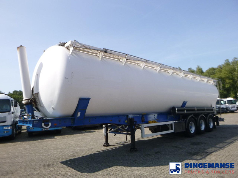 Feldbinder Powder tank alu 63 m3 / 1 comp (tipping) - Semi-remorque citerne: photos 1 Feldbinder Powder tank alu 63 m3 / 1 comp (tipping) - Semi-remorque citerne: photos 1