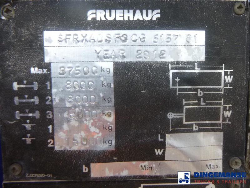 Semi-remorque benne Fruehauf Tipper trailer alu 35 m3 + tarpaulin: photos 16