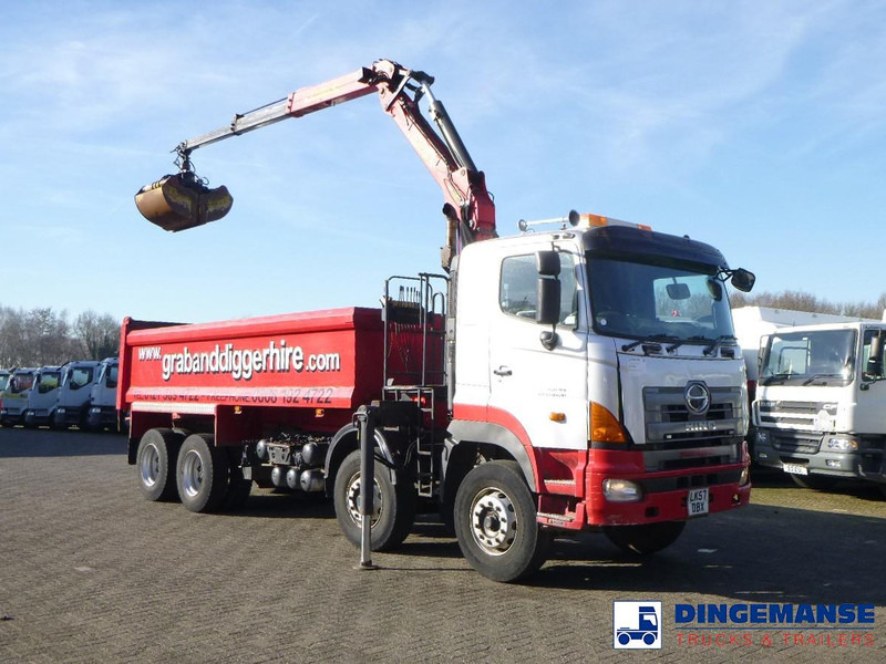 Hino FY1EUKA 8x4 tipper RHD + Palfinger E120L + grapple - Camion grue: photos 5 Hino FY1EUKA 8x4 tipper RHD + Palfinger E120L + grapple - Camion grue: photos 5