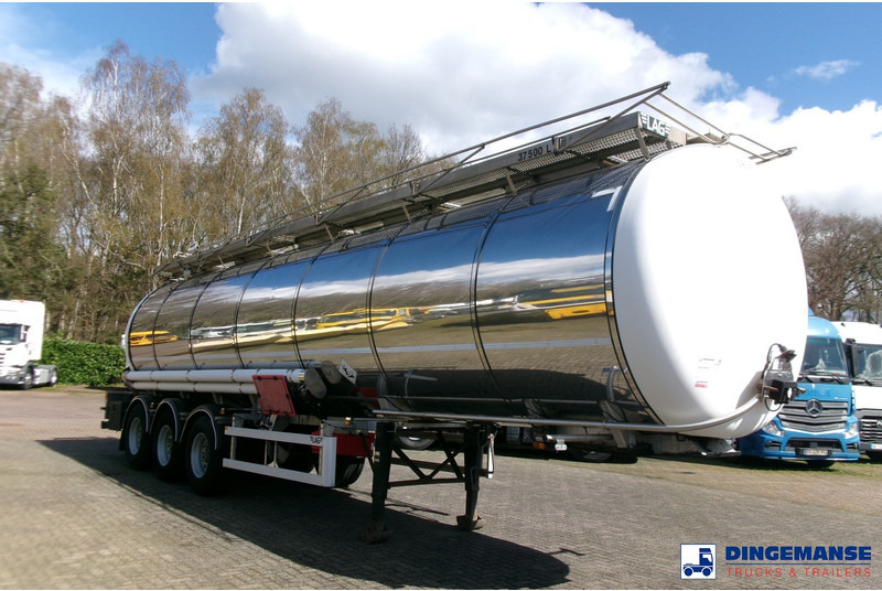 LAG Chemical tank inox 37.5 m3 / 1 comp + pump - Semi-remorque citerne: photos 2 LAG Chemical tank inox 37.5 m3 / 1 comp + pump - Semi-remorque citerne: photos 2