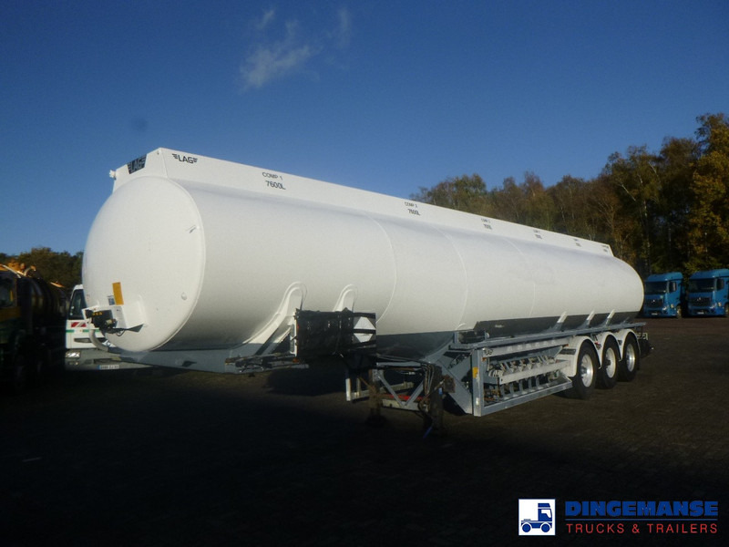 LAG Fuel tank alu 44.4 m3 / 6 comp + pump - Semi-remorque citerne: photos 1 LAG Fuel tank alu 44.4 m3 / 6 comp + pump - Semi-remorque citerne: photos 1