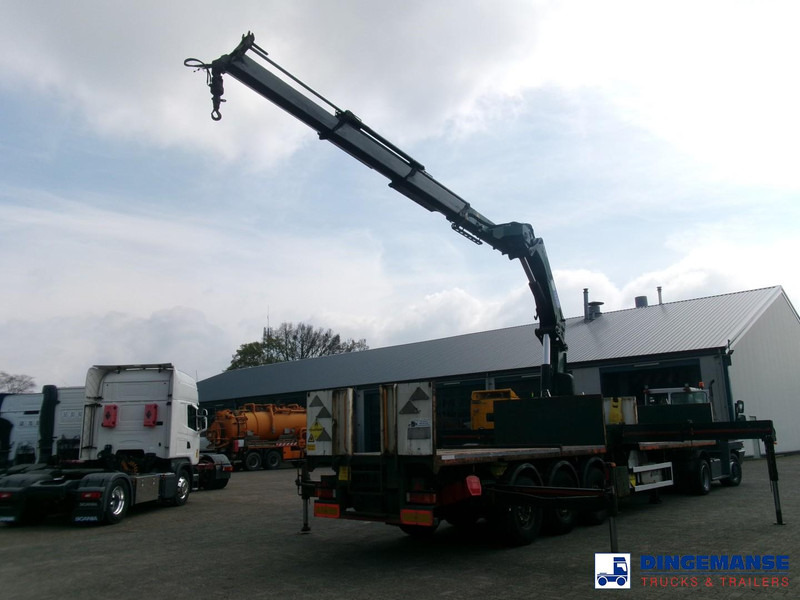 Massey Platform trailer + HMF 4720 K3 crane - Semi-remorque plateau: photos 4 Massey Platform trailer + HMF 4720 K3 crane - Semi-remorque plateau: photos 4