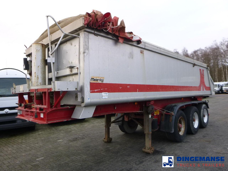 Meierling Tipper trailer alu 21 m3 + tarpaulin - Semi-remorque benne: photos 1 Meierling Tipper trailer alu 21 m3 + tarpaulin - Semi-remorque benne: photos 1