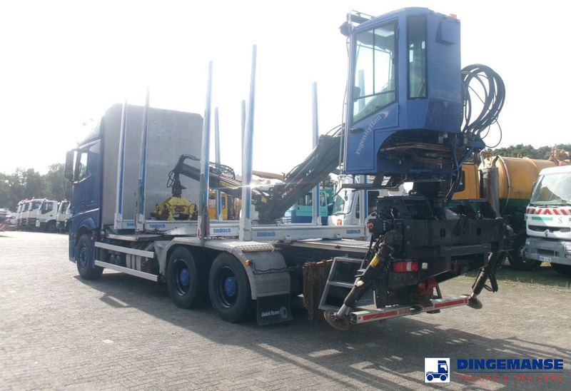 Mercedes-Benz Actros 2663 6x4 Euro 6 loglift F96 crane timber truck - Camion grumier, Camion grue: photos 3 Mercedes-Benz Actros 2663 6x4 Euro 6 loglift F96 crane timber truck - Camion grumier, Camion grue: photos 3