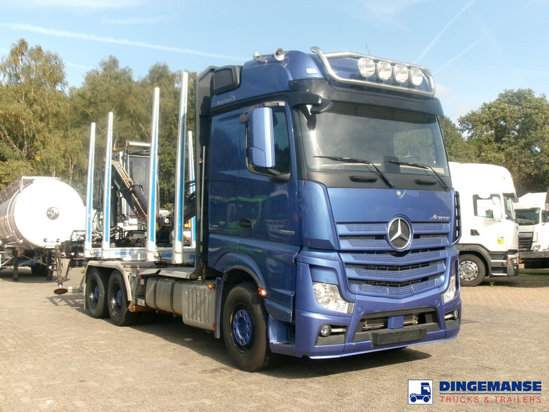 Mercedes-Benz Actros 2663 6x4 Euro 6 loglift F96 crane timber truck - Camion grue: photos 2 Mercedes-Benz Actros 2663 6x4 Euro 6 loglift F96 crane timber truck - Camion grue: photos 2
