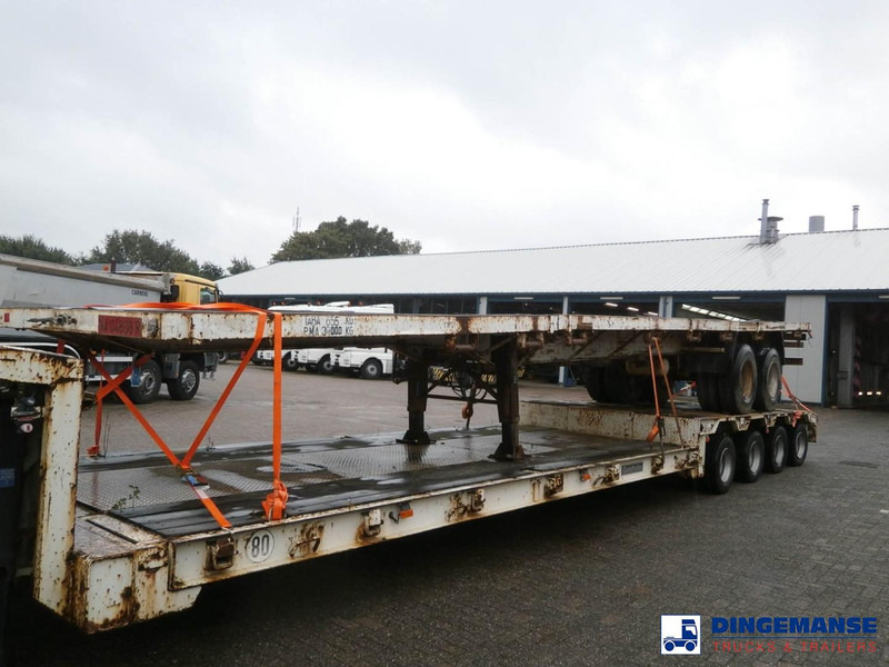 Traylona 2-axle platform trailer 39000KG / Extendable 19M - Semi-remorque surbaissé: photos 1 Traylona 2-axle platform trailer 39000KG / Extendable 19M - Semi-remorque surbaissé: photos 1