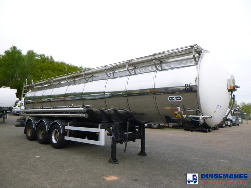 Van Hool Chemical tank inox L4BH 30 m3 / 3 comp - Semi-remorque citerne: photos 2 Van Hool Chemical tank inox L4BH 30 m3 / 3 comp - Semi-remorque citerne: photos 2