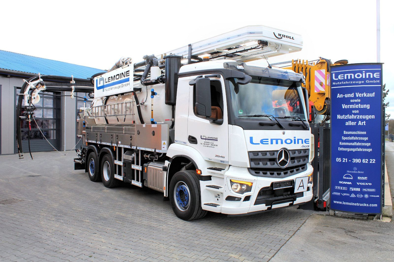 Mercedes-Benz AROCS 2546 6x2 Kroll 14m³ WRG Wasserrückgewinner - Camion hydrocureur: photos 1 Mercedes-Benz AROCS 2546 6x2 Kroll 14m³ WRG Wasserrückgewinner - Camion hydrocureur: photos 1