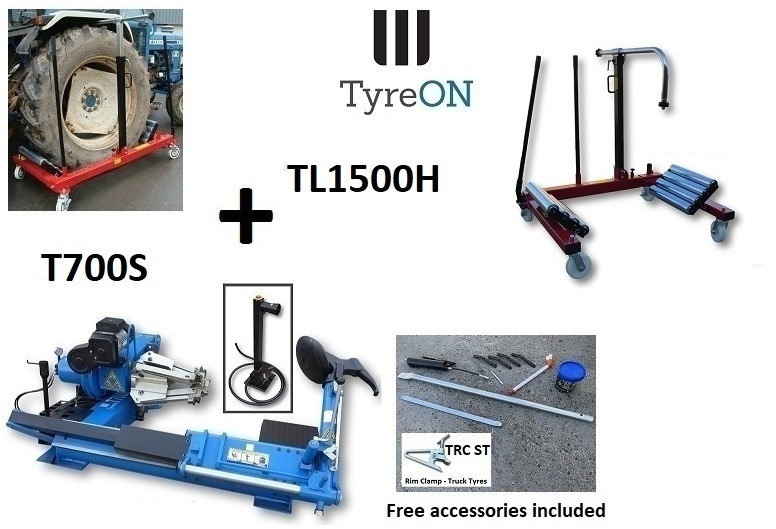 T700S 42 Inch truck tyre changer + 1500 kg wheeldollly TL1500H - Équipement de garage: photos 1 T700S 42 Inch truck tyre changer + 1500 kg wheeldollly TL1500H - Équipement de garage: photos 1