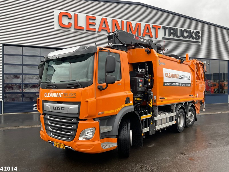 DAF FAN CF 340 Hiab 23 ton/meter laadkraan Welvaarts weighing system - Benne à ordures ménagères: photos 2 DAF FAN CF 340 Hiab 23 ton/meter laadkraan Welvaarts weighing system - Benne à ordures ménagères: photos 2