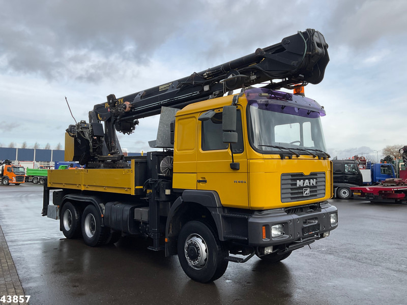Camion grue MAN F2000 6x6 Full Steel Manual Palfinger 68 Tonmeter Dachdecker kran Just 54.133 km!: photos 6