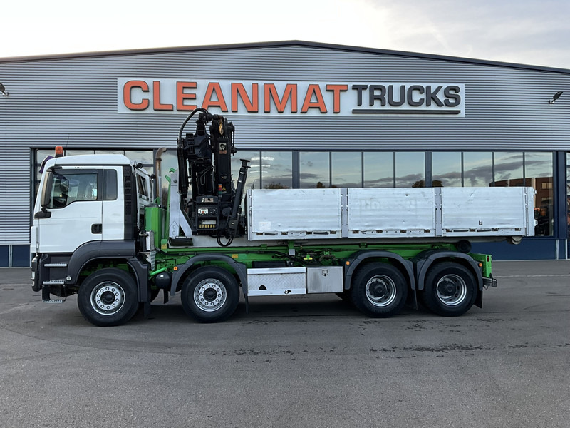 MAN TGA 41.440 8x4 Full Steel AJK 26 Ton haakarmsysteem + Laadplateau met Hiab 28 Tonmeter laadkraan - Camion ampliroll: photos 2 MAN TGA 41.440 8x4 Full Steel AJK 26 Ton haakarmsysteem + Laadplateau met Hiab 28 Tonmeter laadkraan - Camion ampliroll: photos 2