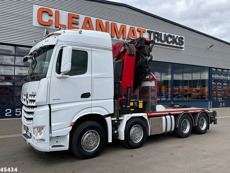 Mercedes-Benz Arocs 3251 8x4 Euro 6 Retarder HMF 85 Tonmeter laadkraan Fly-Jib - Camion grue: photos 2 Mercedes-Benz Arocs 3251 8x4 Euro 6 Retarder HMF 85 Tonmeter laadkraan Fly-Jib - Camion grue: photos 2
