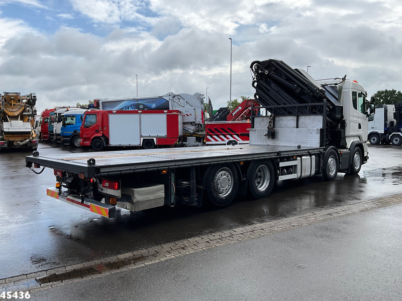 Camion grue Scania R490 8x2 Euro 6 Retarder HMF 85 Tonmeter laadkraan + Fly-jib: photos 7