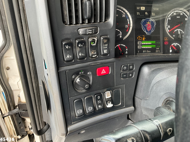 Camion grue Scania R490 8x2 Euro 6 Retarder HMF 85 Tonmeter laadkraan + Fly-jib: photos 20