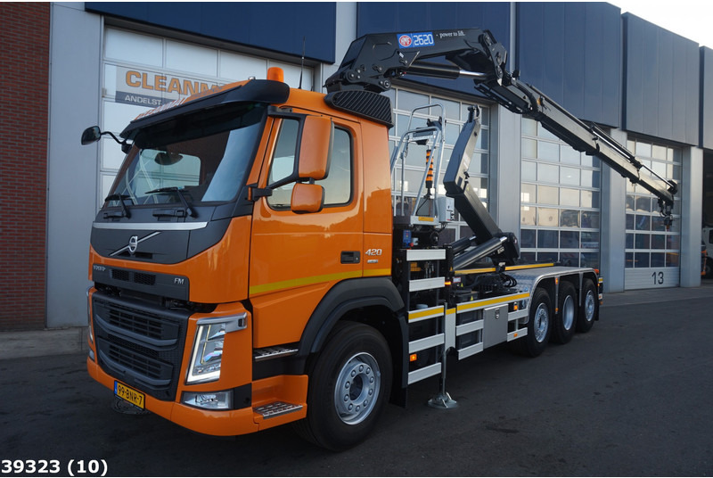Volvo FM 420 8x2 HMF 26 Tonmeter laadkraan - Camion ampliroll, Camion grue: photos 1 Volvo FM 420 8x2 HMF 26 Tonmeter laadkraan - Camion ampliroll, Camion grue: photos 1