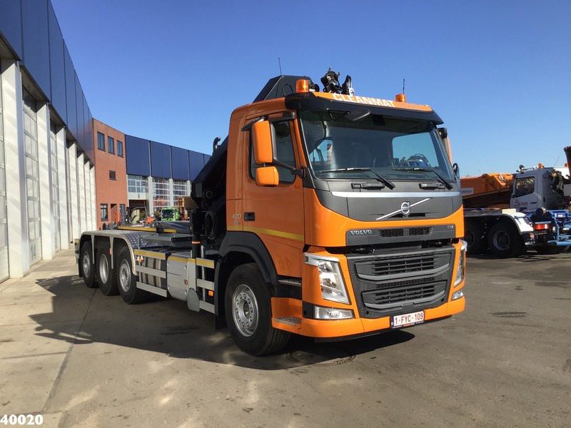 Volvo FM 420 8x2 HMF 28 ton/meter laadkraan Welvaarts weighing system - Camion ampliroll, Camion grue: photos 5 Volvo FM 420 8x2 HMF 28 ton/meter laadkraan Welvaarts weighing system - Camion ampliroll, Camion grue: photos 5