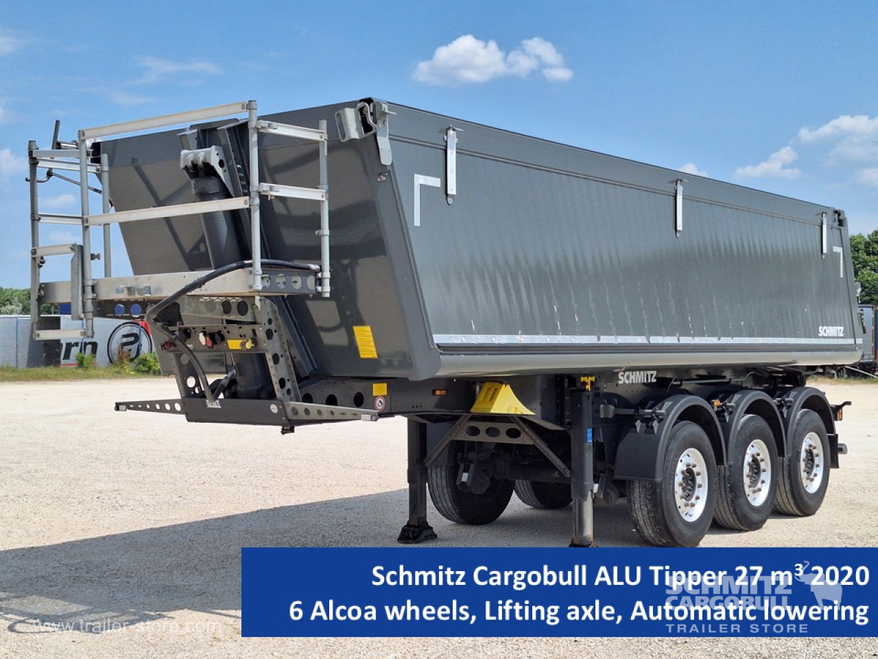SCHMITZ Tipper Alu-square sided body 27m³ - Semi-remorque benne: photos 1 SCHMITZ Tipper Alu-square sided body 27m³ - Semi-remorque benne: photos 1
