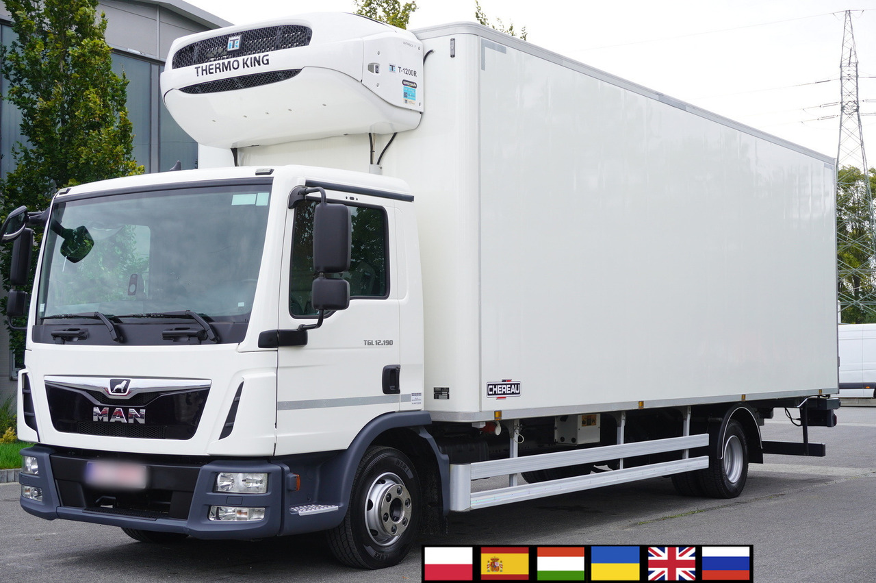 MAN TGL 12.190 / CHEREAU Refrigerator 18 PAL multitemperature / Thermoking T-1200R / 100,000 km - Camion frigorifique: photos 1 MAN TGL 12.190 / CHEREAU Refrigerator 18 PAL multitemperature / Thermoking T-1200R / 100,000 km - Camion frigorifique: photos 1