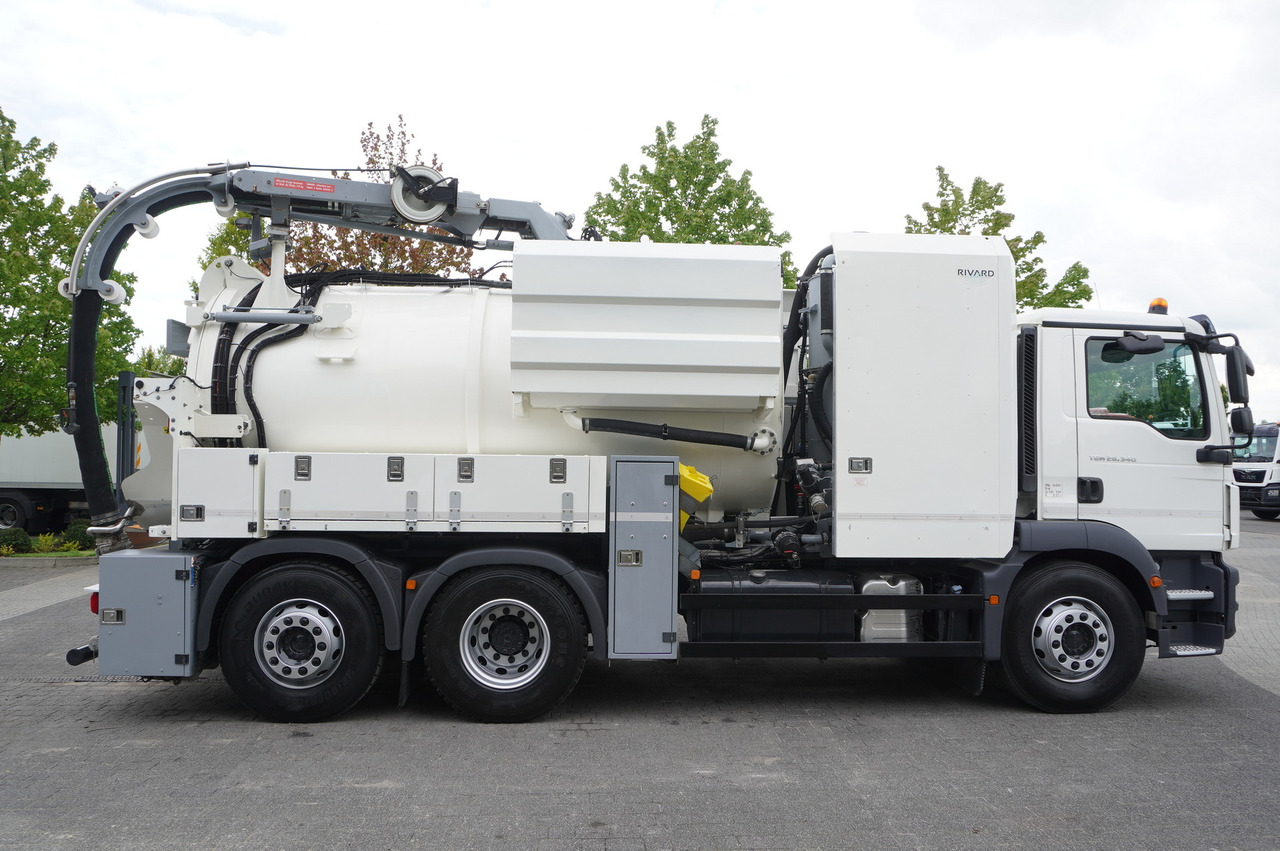 MAN TGM 26.340 E6 / RIVARD sewage cleaner 11.8 m3 / 170 tho. km / steered axle - Camion hydrocureur: photos 2 MAN TGM 26.340 E6 / RIVARD sewage cleaner 11.8 m3 / 170 tho. km / steered axle - Camion hydrocureur: photos 2