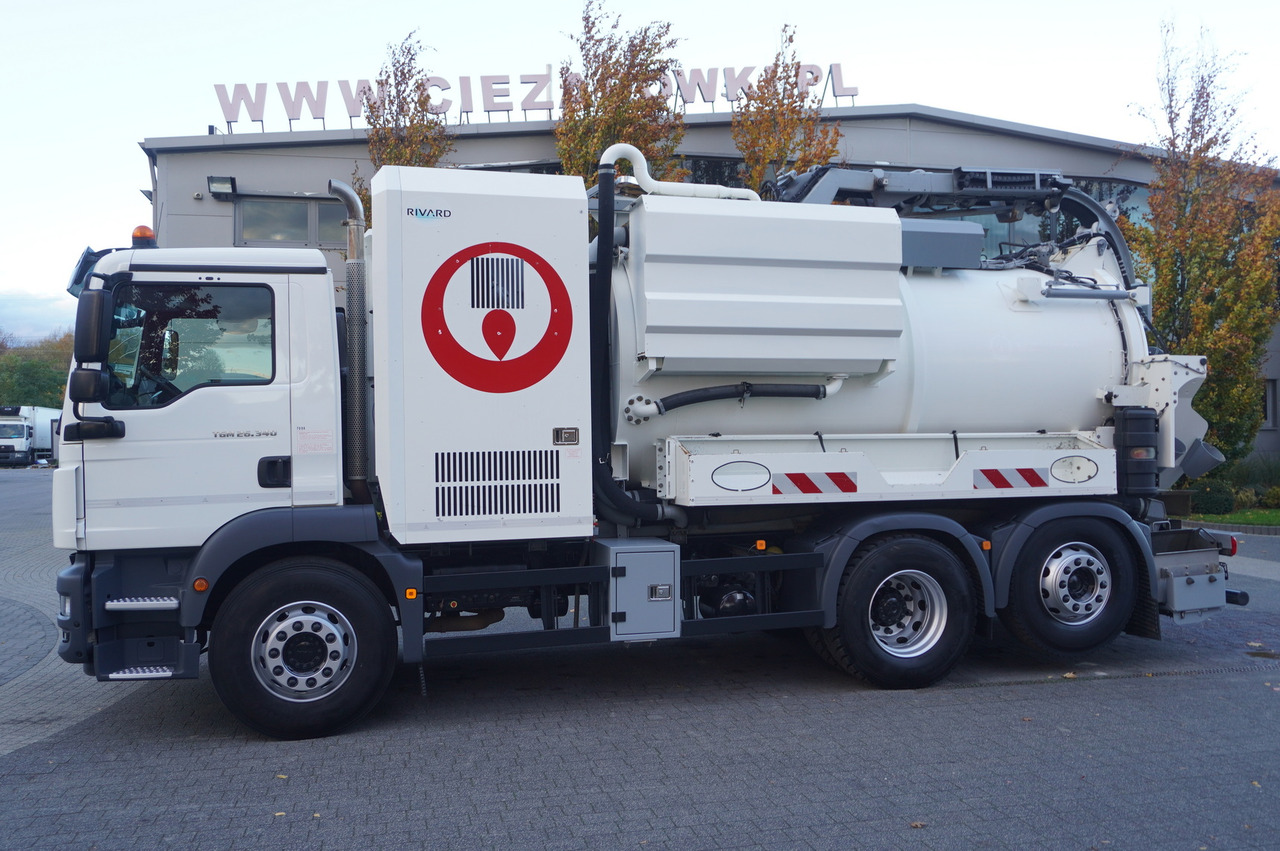 MAN TGM 26.340 E6 / RIVARD sewage cleaner 11.8 m3 / 170 tho. km / steered axle - Camion hydrocureur: photos 4 MAN TGM 26.340 E6 / RIVARD sewage cleaner 11.8 m3 / 170 tho. km / steered axle - Camion hydrocureur: photos 4
