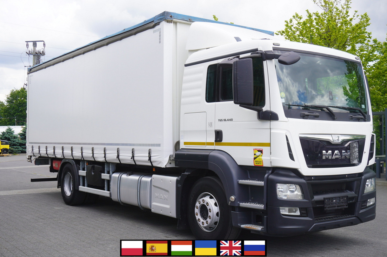 MAN TGS 18.440 / 19 EPAL curtainsider / Sleeper cab - Camion à rideaux coulissants: photos 1 MAN TGS 18.440 / 19 EPAL curtainsider / Sleeper cab - Camion à rideaux coulissants: photos 1